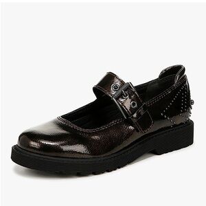 Zodiac Platform Rays Classic Mary Jane Flats Dark Academia, Dark Bronze, 8, NWOB